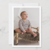 Rookie 1st Birthday Beer Foto Kaart (Achterkant)