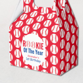 Rookie Baseball 1e verjaardag Bedankdoosjes