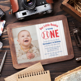 Rookie Baseball 1e verjaardag Kaart