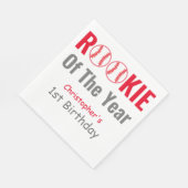 Rookie Baseball 1e verjaardag Servet (Hoek)
