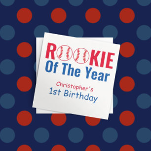 Rookie Baseball 1e verjaardag Servet