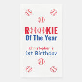 Rookie Baseball 1e verjaardag Servet (Voorkant)