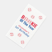 Rookie Baseball 1e verjaardag Servet (Hoek)