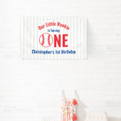 Rookie Baseball 1e verjaardag Spandoek (Insitu)