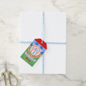 Rookie Baseball 1e Verjaardag Sticker Cadeaulabel (Met Touw)