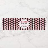 Rookie Baseball 1e verjaardag Waterfles Etiket (Enkel label)