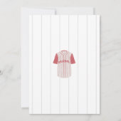 Rookie Baseball Custom naam Jongens 1e verjaardag Kaart (Achterkant)