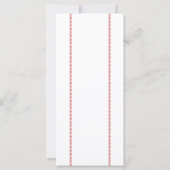 Rookie Baseball Ticket Red Blue Boy 1e verjaardag (Achterkant)