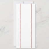 Rookie Baseball Ticket Red Blue Boy 1e verjaardag Kaart (Achterkant)