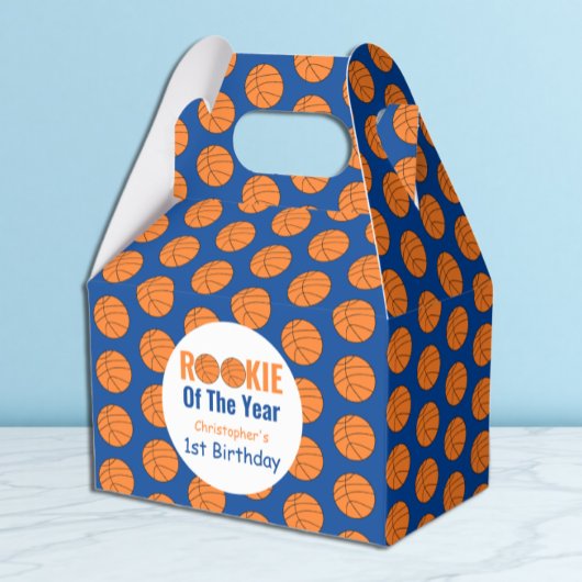 Rookie Basketball 1e verjaardag Bedankdoosjes