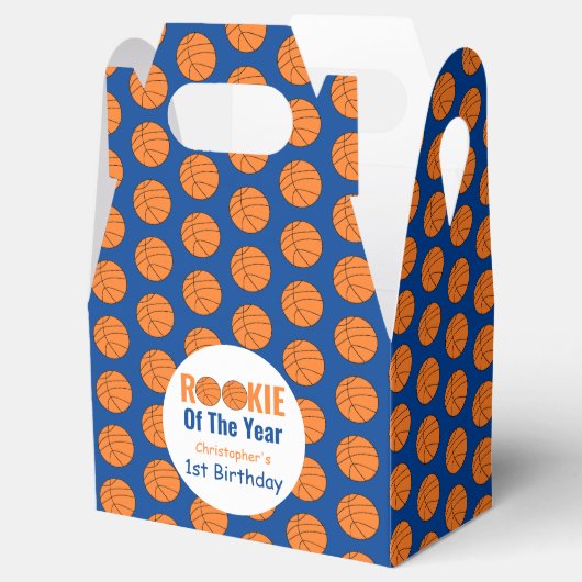 Rookie Basketball 1e verjaardag Bedankdoosjes (Geopend)
