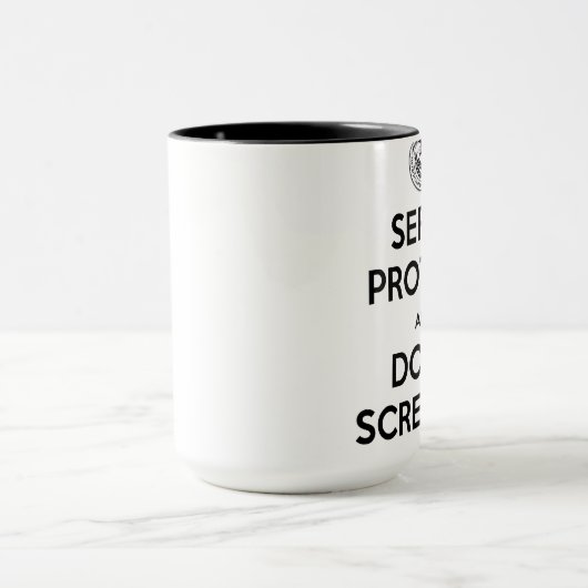 Rookie Blue Serve & Protect Right Hand Mok (Midden)