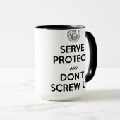 Rookie Blue Serve & Protect Right Hand Mok (Voorkant rechts)