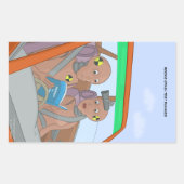 Rookie Crash Test Dummies Rechthoekige Sticker (Voorkant)
