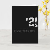 Rookie Dad First Year Mvp Srty T Shirt Kaart (Gele Bloem)