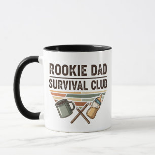 Rookie Dad Survival Club Retro Koffie Mok
