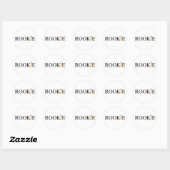 Rookie (Fles) Ronde Sticker (Vel)