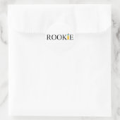 Rookie (Fles) Ronde Sticker (Tas)
