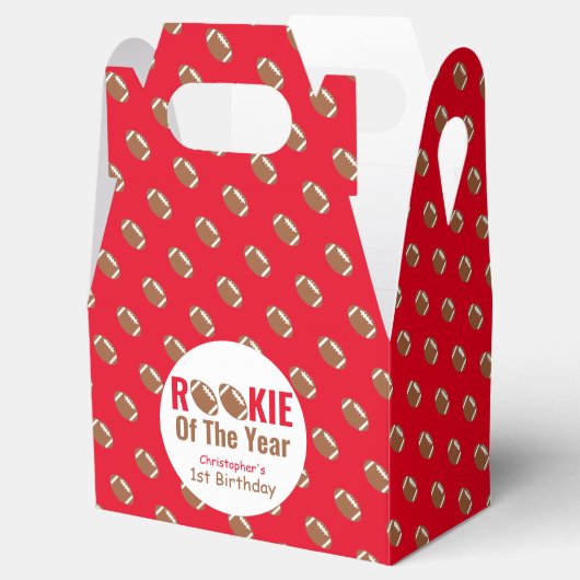 Rookie Football 1e verjaardag Bedankdoosjes (Geopend)