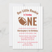 Rookie Football 1e verjaardag Kaart (Voorkant)