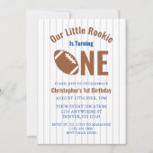 Rookie Football 1e verjaardag Kaart (Voorkant)