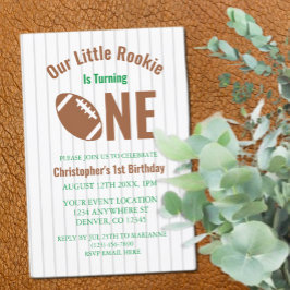 Rookie Football 1e verjaardag Kaart