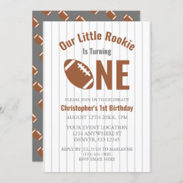 Rookie Football 1e verjaardag Kaart