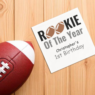 Rookie Football 1e verjaardag Servet