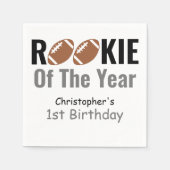 Rookie Football 1e verjaardag Servet (Voorkant)