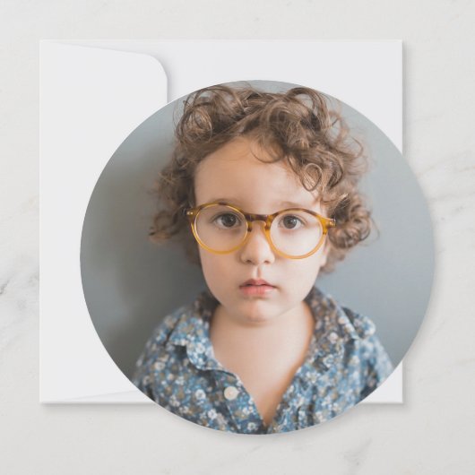 Rookie honkbaljongen verjaardag foto cirkel kaart (Achterkant)