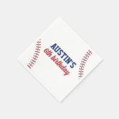 Rookie Jaar Baseball Verjaardag Napkins Servet (Hoek)