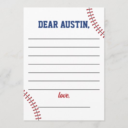 Rookie Jaar Baseball Verjaardag Tijd Capsule Kaart (Voorkant)