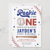 Rookie Jaar Honkbal Eerste Verjaardag Kaart (Voorkant)