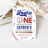 Rookie Jaar Honkbal Eerste Verjaardag Kaart