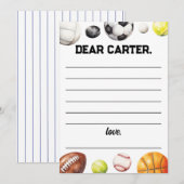 Rookie Jaar Sport Verjaardag Tijd Capsule Kaart (Voorkant / Achterkant)