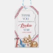 Rookie of the Year, Baseball Birthday, One  Cadeaulabel (Voorkant)