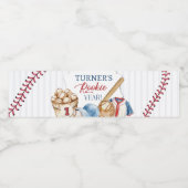 Rookie of the Year, Baseball Birthday, One  Waterfles Etiket (Enkel label)