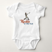 Rookie of the Year Baseball  Romper (Voorkant)