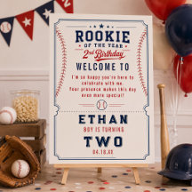 Rookie of the Year Honkbal 2e Verjaardag Kinderen