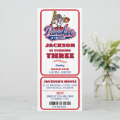 Rookie Of The Year-honkbalkaartje 3e verjaardag Kaart (Staand voorkant)