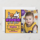 Rookie of the Year with Photo Landscape Kaart (Voorkant)