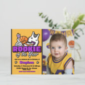 Rookie of the Year with Photo Landscape Kaart (Staand voorkant)