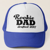 Rookie Pa schreef 2017 grappig nieuw pap pet (Voorkant)