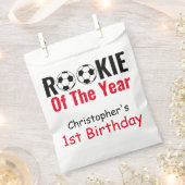 Rookie Soccer 1st Birthday Bedankzakje (Geknipt)