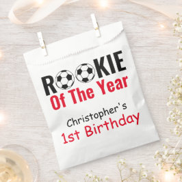 Rookie Soccer 1st Birthday Bedankzakje
