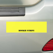 Rookie Stripe Bumpersticker (Op auto)