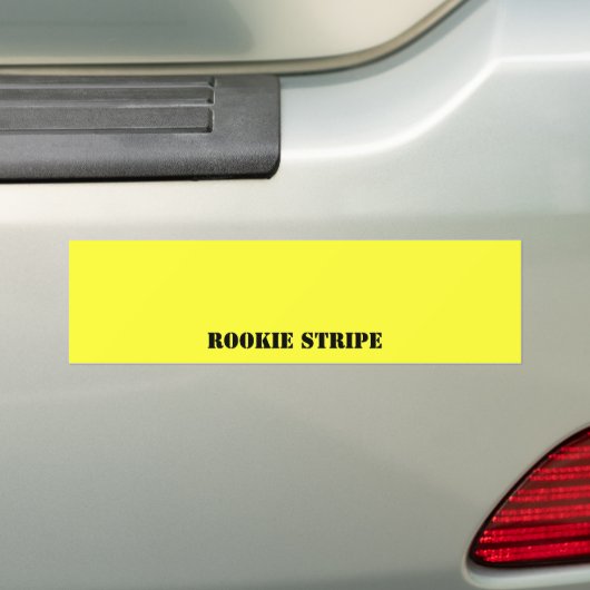 Rookie Stripe Bumpersticker (Op auto)