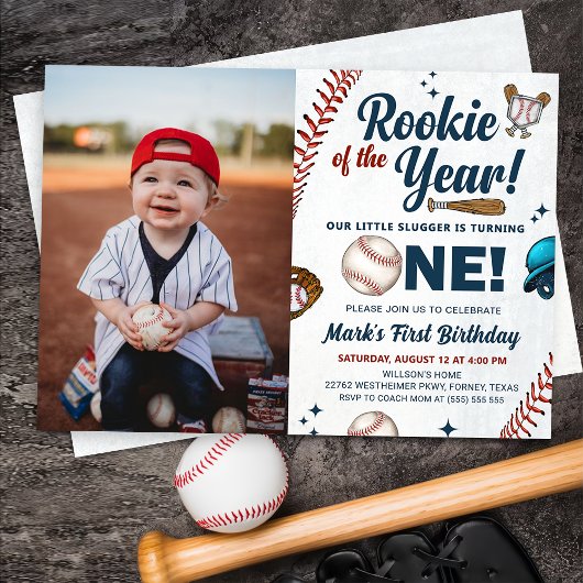 Rookie van de eerste jaarlijkse Baseball foto van Kaart