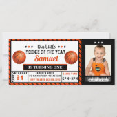 Rookie van de eerste verjaardag van de Basketball  Kaart (Voorkant)