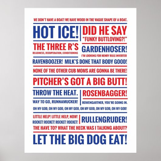 Rookie van de Typografische Citaten van het Jaar Poster (Voorkant)